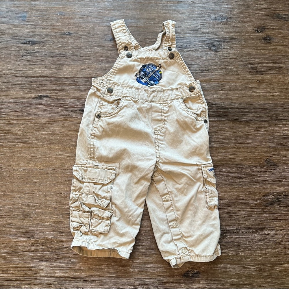 3/27$  Place Baby Rockstar Overalls with Pockets size 12 months